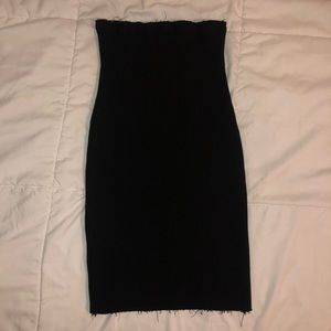 Black Strapless Dress